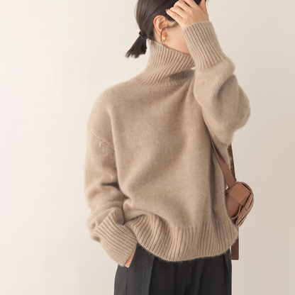 AMELIA CHANDAIL À COL ROULÉ EN TRICOT DOUX
