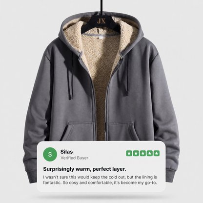 VESTE À CAPUCHE DOUBLÉE TEDDY