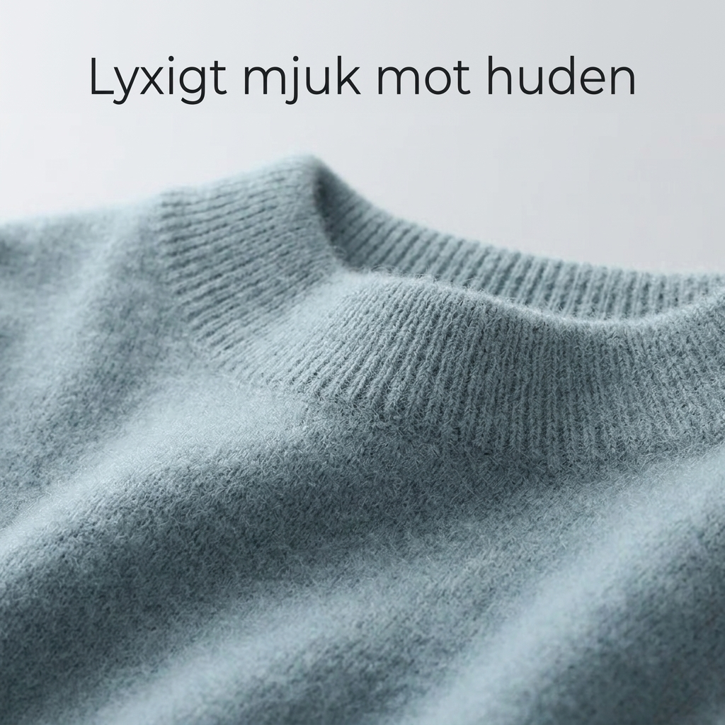 Närbild på mjukt borstat garn – Lyxigt mjuk mot huden