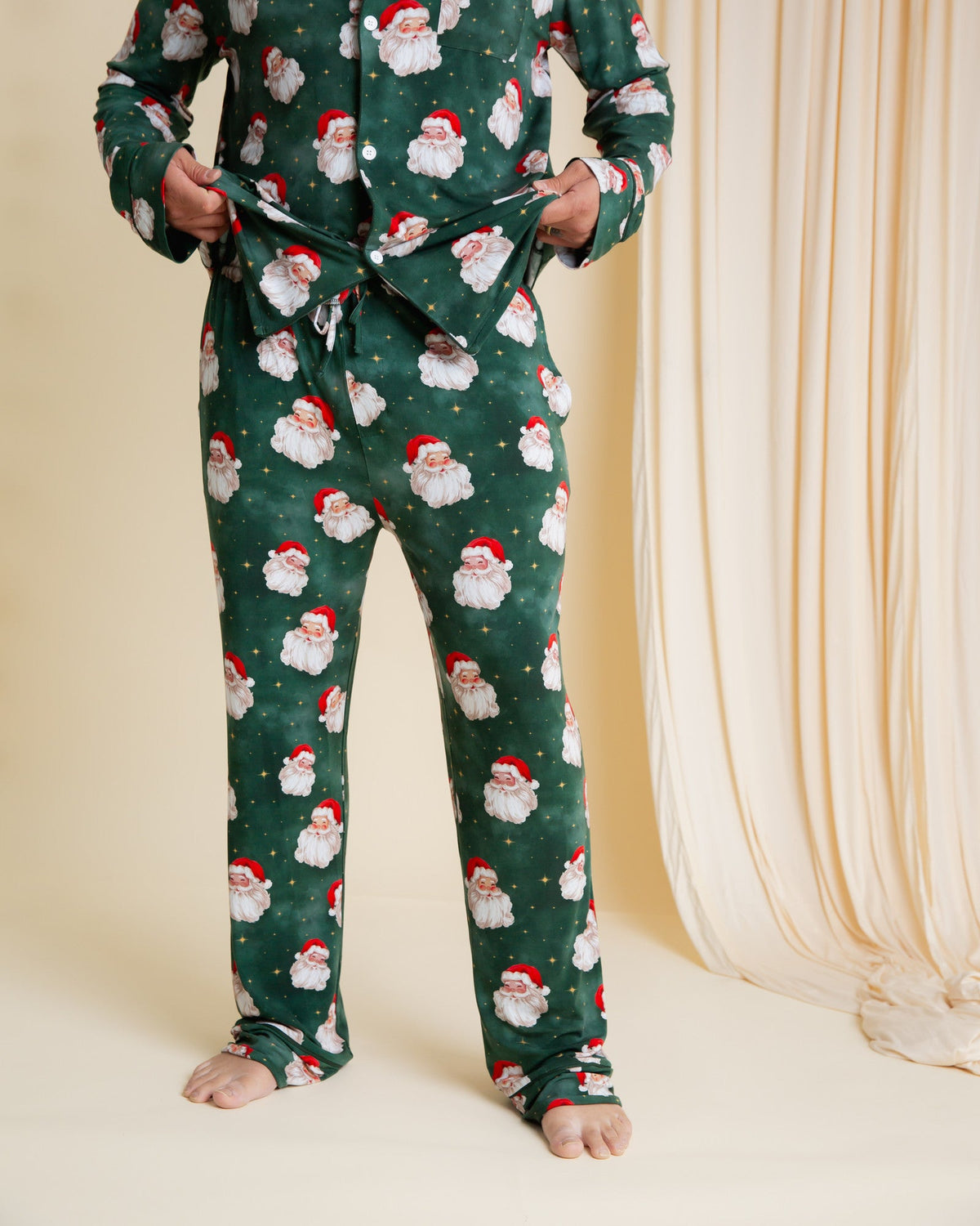 Ensemble de pyjama de Noël pour homme, du torse aux pieds
